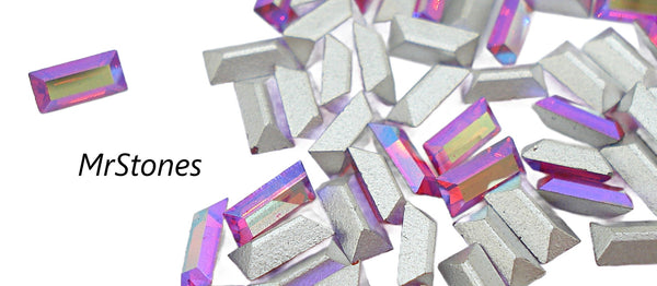 4x2mm (4500) Hyacinth AB Baguette Pointed Back