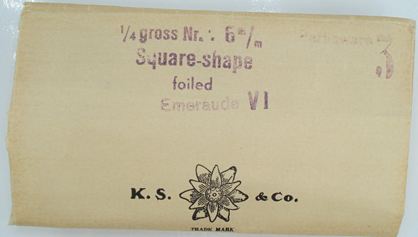 6mm (4400)  Emerald VI Square Shape K S Co. M/C