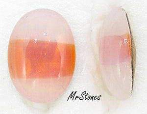 18x13mm (3188) Orange Sabrina Oval Buff Top Doublet