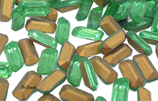 10x5mm (4600/2) TTC Peridot Green Cushion Octagon 4pk/$1.00