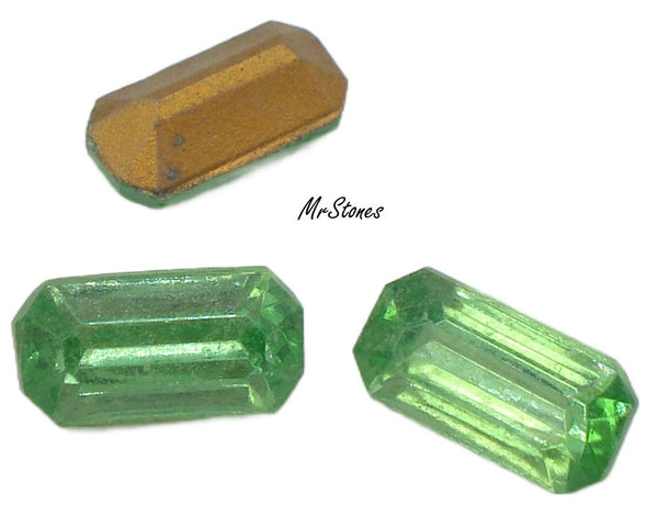 10x5mm (4600/2) TTC Peridot Green Cushion Octagon 4pk/$1.00