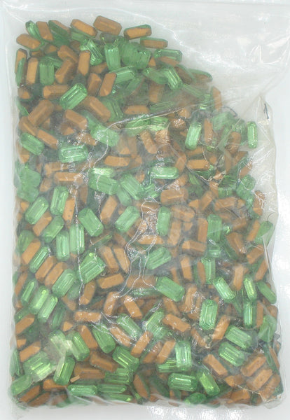 10x5mm (4600/2) TTC Peridot Green Cushion Octagon 4pk/$1.00