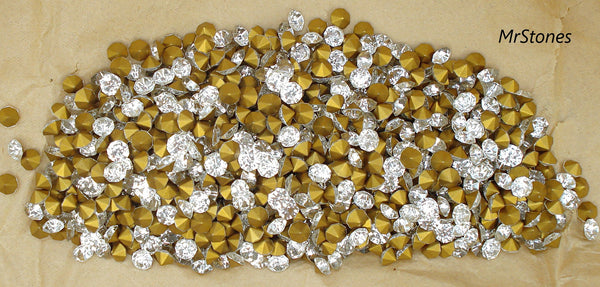 4.6-4.7mm (1100) (20ss) Crystal Demi-Fin Round Chaton France