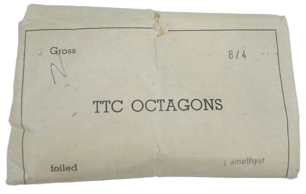 8x4mm (4600/2) TTC Light Amethyst Cushion Octagon West Germany