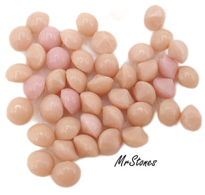 4.2mm (3189) (18ss) Opaque Rose Peach Round Buff Top Doublet