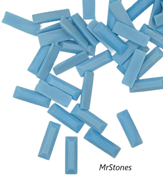 12x4mm (3932) Turquoise Blue Flatback Baguette