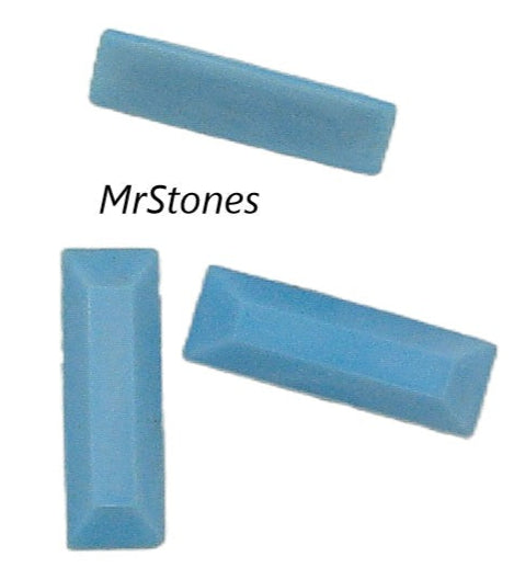 12x4mm (3932) Turquoise Blue Flatback Baguette