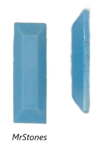 12x4mm (3932) Turquoise Blue Flatback Baguette