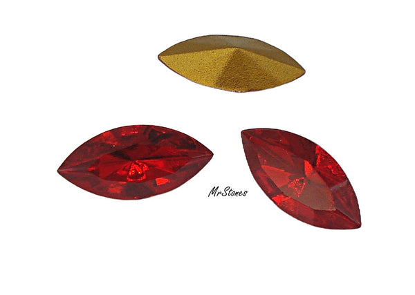 15x7mm (4200/2) TTC Light Siam Red Marquise Navette
