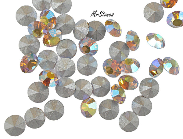 3.3mm (1100) (26pp) Light Topaz AB Round Chaton Swarovski DSW