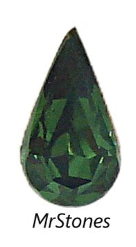 7x4mm (4300) Green Tourmaline Pear Teardrop Shape