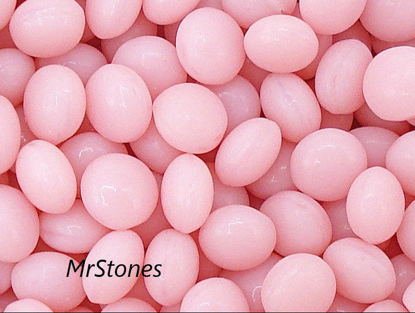 3.4mm (3190) (14ss) Opaque Pink Round Lentils West Germany 20 gross pkg/$9.95