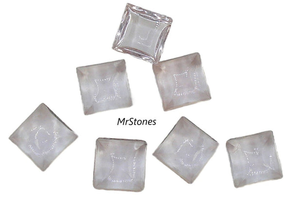 8mm (2062) Alexandrite Square Cabochon Unfoiled Flat Back West Germany