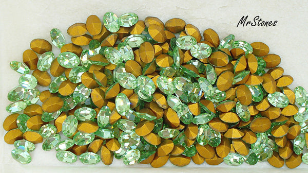 7x5mm (4100) Peridot Oval Shape Swarovski Art. 286 KS Co