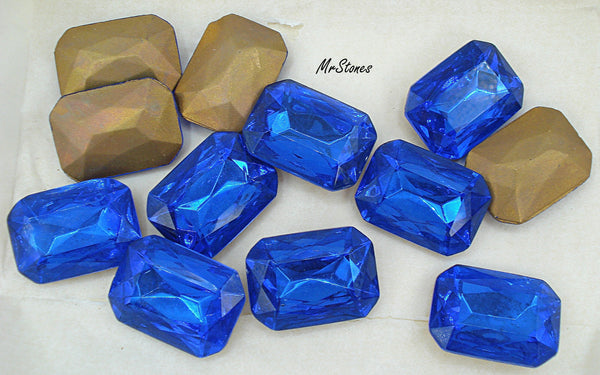 25x18mm (4626/2) TTC Cz Sapphire Blue Cushion Octagon