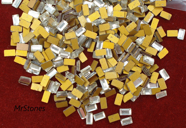 5x3mm (3932) Crystal Flatback Baguette Nice and Bright Swarovski D S W