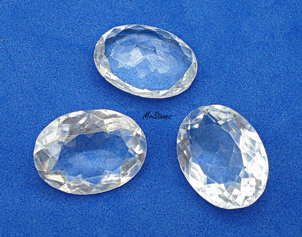 18x13mm (4130/2) TTC Crystal Clear Unfoiled Oval Shape