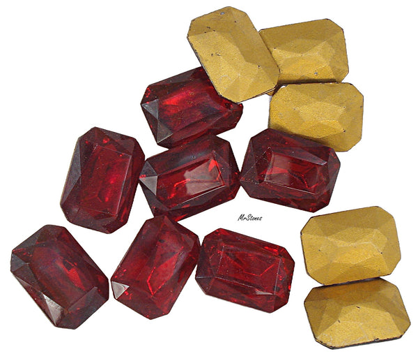 25x18mm (4626/2) TTC Siam Ruby Red Cz Cushion Octagon