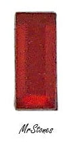7x3mm (3932) Light Siam Cz Flatback Baguette
