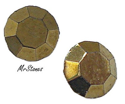 3.2mm (1100) (25pp) Comet Or Round Chaton Swar. 24 Carat Gold Coating