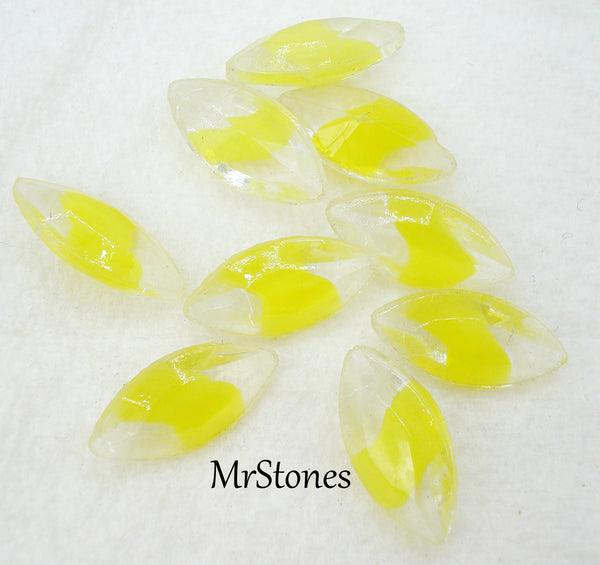 15x7mm (4200/2) TTC Yellow Givre Un-foiled Marquise Navette