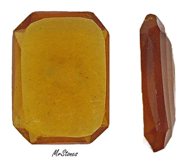 18x13mm (4602/2) Topaz Unfoiled Wide Table Cushion Octagon Shallow Cut