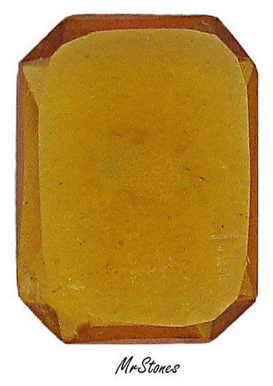 18x13mm (4602/2) Topaz Unfoiled Wide Table Cushion Octagon Shallow Cut