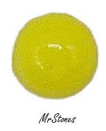 3.2mm (2194) Opaque Bright Yellow Round Cabochon West Germany