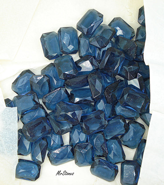 18x13mm (4626/2) TTC Montana Sapphire Blue Unfoiled Cushion Octagon WG