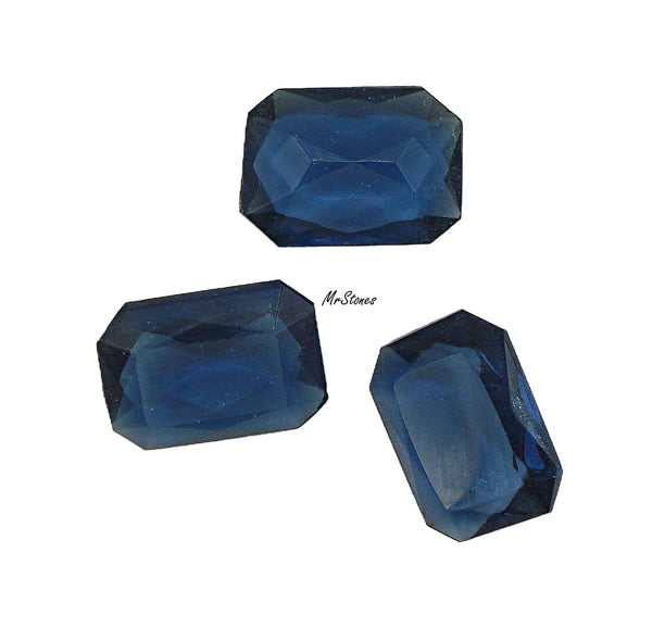 18x13mm (4626/2) TTC Montana Sapphire Blue Unfoiled Cushion Octagon WG