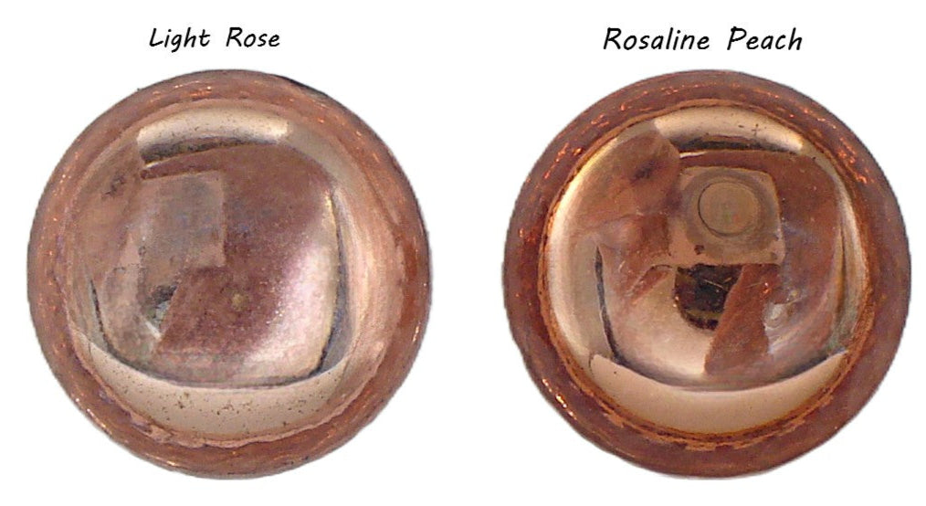 18mm (2194) Light Rose Pink and Rosaline Peach Round Cabochon