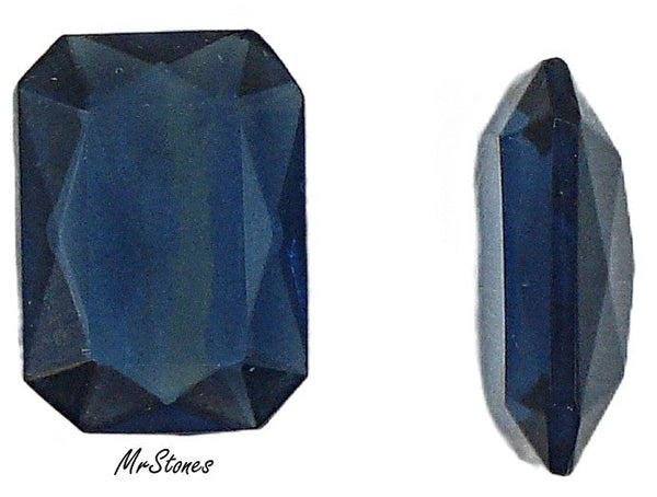18x13mm (4626/2) TTC Montana Sapphire Blue Unfoiled Cushion Octagon WG