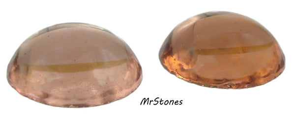 18mm (2194) Light Rose Pink and Rosaline Peach Round Cabochon