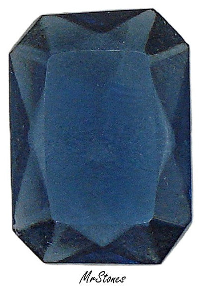 18x13mm (4626/2) TTC Montana Sapphire Blue Unfoiled Cushion Octagon WG