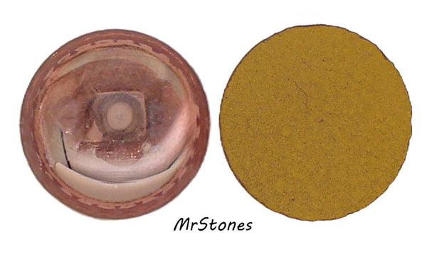 18mm (2194) Light Rose Pink and Rosaline Peach Round Cabochon