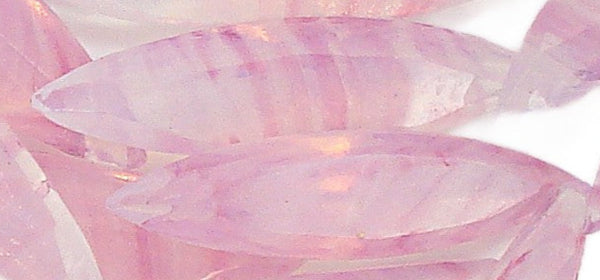 15x4mm (4200/2) TTC Pink Stripe Opal Unfoiled Marquise Navette