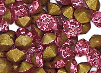 2mm (1100) (14pp) Rose Pink Czech Round Fire Polished
