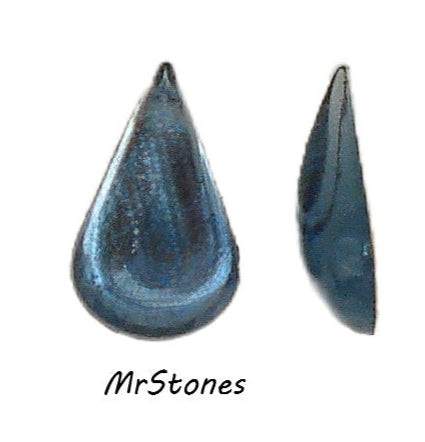 13x7.8mm (2390/4) Montana Sapphire Pear Shape Teardrop Cabochon West Germany