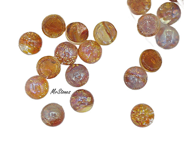 6mm (1684) Red Mirror Opal Round Cabochon