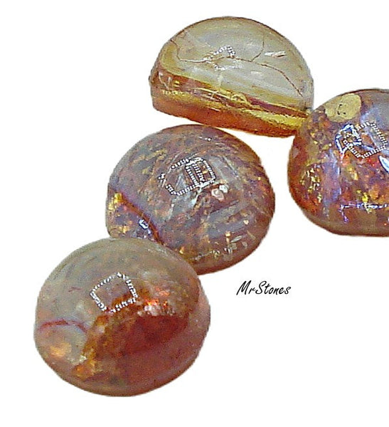 6mm (1684) Red Mirror Opal Round Cabochon