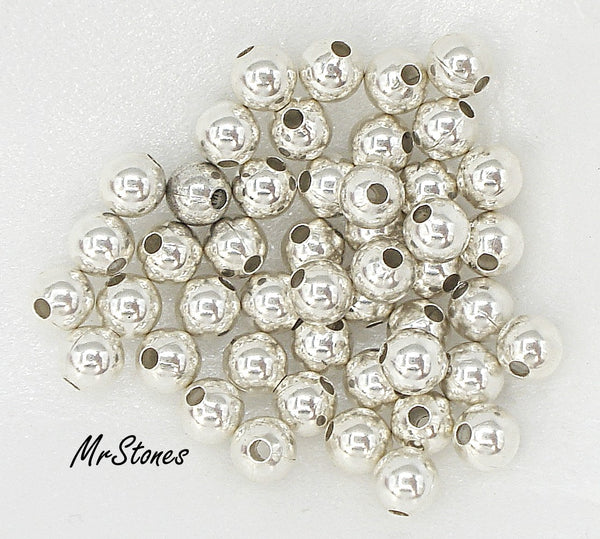 3mm Sterling Silver 925 Vintage Round Bead 10pk/$5.25