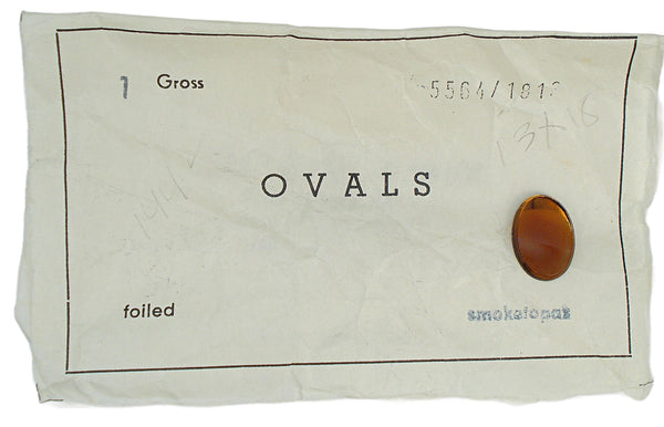 18x13mm (2135) Smoked Topaz Low Dome Oval Cabochon 1pc/$1.00 or 10pcs/$5.95