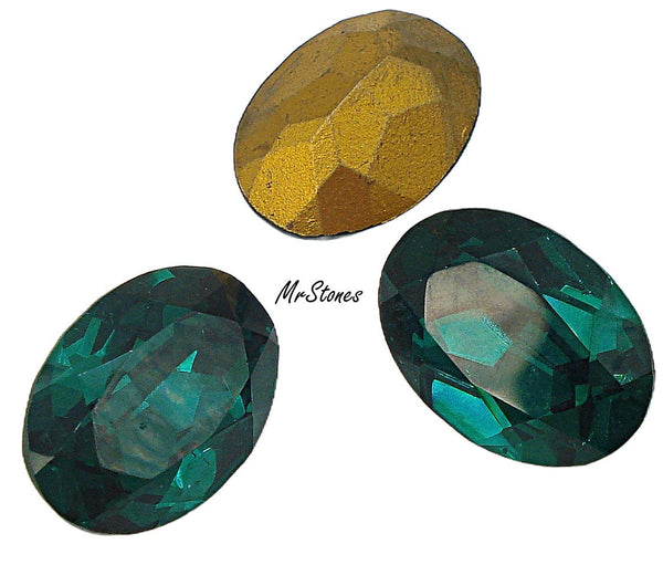 18x13mm (4120) Emerald Green Oval Shape Swarovski