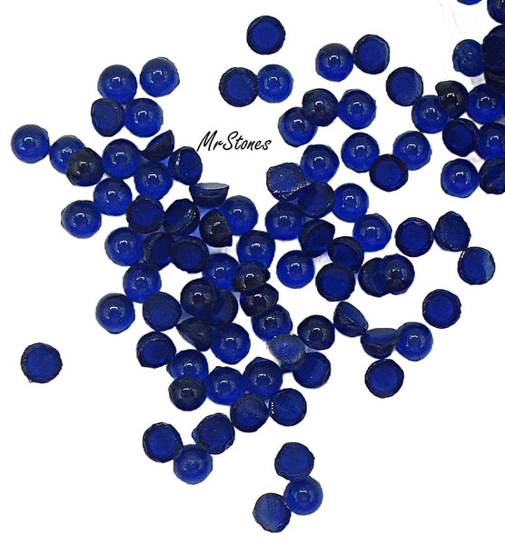 2.75mm (2090/4) Dark Sapphire Blue Unfoiled Round Cabochon