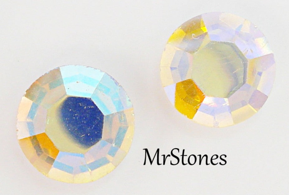 8.3mm (40ss) (1112) Crystal AB Round Channel Cut – MrStones
