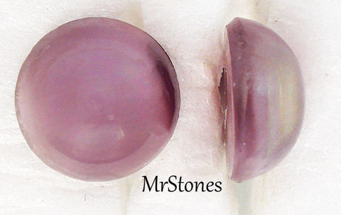11mm (2194) Amethyst Purple Moonstone Round Cabochon