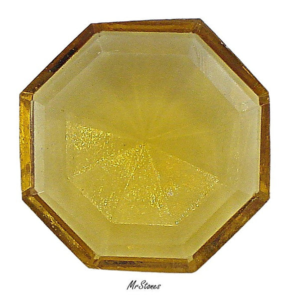 22mm (4671) Step Cut Unfoiled Topaz Stop Sign Octagon