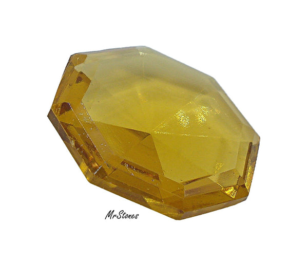 22mm (4671) Step Cut Unfoiled Topaz Stop Sign Octagon