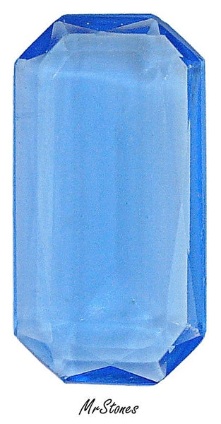 37x20mm (4671) Sapphire Blue Unfoiled Long Octagon Shape