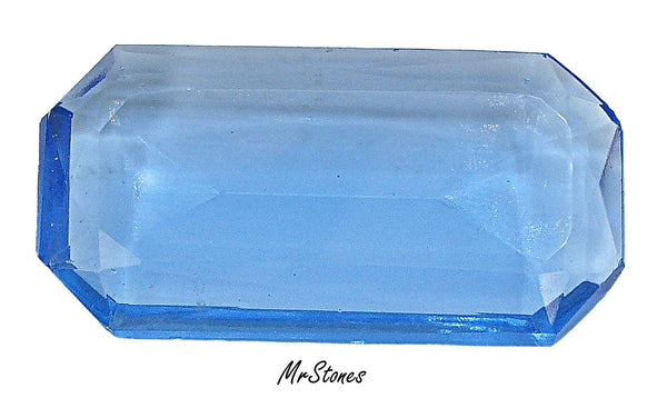 37x20mm (4671) Sapphire Blue Unfoiled Long Octagon Shape